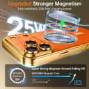 2 x BENTOBEN Clear for iPhone 17 Pro Max Case 2025, Phone Case iPhone 17 Pro Max with MagSafe, Magnetic Plated Slim Lightweight Soft TPU Electroplated Shockproof Bumper Protective Cover, Desert Titanium (Gold)