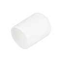 uxcell 25pcs Rubber End Caps 5/8"(15.5mm) ID Vinyl Round End Cap Cover Screw Thread Protectors White