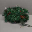 GUOOU 9 Foot Christmas Lighted Garland, Battery Operated Christmas Garland with Lights, Pre Lit Garland Wreath for Indoor Home Winter Holiday New Year Xmas Decorations