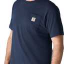 Carhartt Men's Iconic K87 Pocket T-Shirt (X-Large Tall, Navy)
