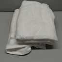 Amazon Basics 2 Piece Quick-Dry Oversize Bath Towel, 100% Cotton, White, 62" x 30"