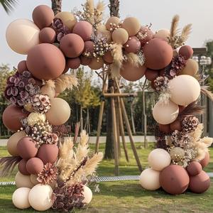 Boho Balloons Pink Nude Balloon Garland Double Stuffed Matte Cream Dusty Rose Balloon Arch Kit for Birthday Baby Showers, Wedding, Bridal, Baptism, Love Party Decorations