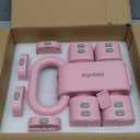 Adjustable Dumbbell Set of 2, 4 in 1 Free Weights Dumbbells Set for Women with Fast Adjustment, Each 2lb 3lb 4lb 5lb Hand Weights Set for Home Gym & Outdoor Exercise Training (Pink)