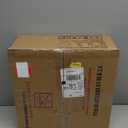 Bathroom Vessel Sink, Tempered Glass Vanity Round Bowl with Chrome Faucet and Pop up drain Set, Bluish Grey