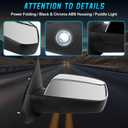 Side View Mirror Compatible with Chevy Silverado/GMC Sierra 1500 2014-2018, 10 Pins Driver Side Mirrors for 2015-2019 Silverado/Sierra 2500HD 3500HD with Puddle & Signal Light, Heated Power Glass