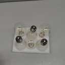 Dimmable 4W Vintage LED Filament Bulb 4000K Daylight White, Edison A19/A60 LED Light Bulbs, 40W Equivalent E26 Medium Base Lamp, Clear Glass Cover 400 Lumens, Pack of 6