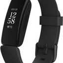 Fitbit Inspire 2 Health & Fitness Tracker with a Free 1-Year Fitbit Premium Trial, 24/7 Heart Rate, Black/Black, One Size (S & L Bands Included)