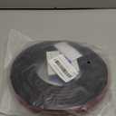 Black Rubber Weather Stripping Door Seal Strip, D Shape Door Weather Seal Strip, Self-Adhesive Soundproofing Frame Insulation Tape for Doors Frame/Window Seal,Blocks Cold Drafts Noise (23 feet)