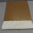 Chyhomenyc Ivory Sheer Curtains 54 Inch Length 2 Panels for Kitchen, Light Filtering Voile Rod Pocket Curtains Drapes for Living Room Bedroom Small Windows, 42Wx54L inches