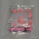 AMORIX 50PCS Lip Gloss Tubes Empty 10ml Pink Cap Lip Gloss Containers Lip Balm Tubes Cute Squeeze Tubes Lipgloss Making Supplies + 2 x 20ml Syringes Tag Labels for Lip Gloss Base