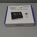 Newentor Weather Station Wireless Indoor Outdoor Thermometer, Color Display Digital Weather Thermometer with Atomic Clock, Barometric Pressure, Forecast Station with Adjustable Backlight, White (Off-White with 1 Sensor)