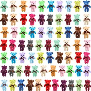 72 Packs 4.7 Inch Mini Teddy Bears Bulk Small Plush Bears Stuffed Animals for DIY Keychain Birthday Christmas Easter Wedding Valentine Party Supplies, 18 Colors