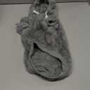 SCENEREAL Fleece Dog Sweaters Hoodie for Small Medium Large Dogs Girls Boys, Plush Fuzzy Dog Clothes Hoodies with Leash Hole, Winter/Fall Puppy Cold Weather Coat, Sherpa Hooded Sweatshirt, Grey SM