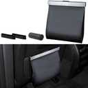 COZILO Smart LED Car Trash Can - Leak-Proof Car Garbage Can Bin and Storage Bag for The Back/Front/Console of Any Cars,Sedans, SUVs & Trucks Easy-to-Install Car Garbage Bag (Black)