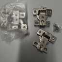 2 Pieces 90 Degree Cabinet Door Hinges, 180 Degree Cabinet Hinges for Wardrobe Bookcase Shoe Cabinet Door (4 Holes)