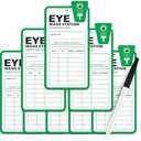 iFioz Eye Wash Station Inspection Tags 25 Pack, Plastic Eyewash Station Test Record Tags, Monthly Eye Wash Station Inspection Sheet for Eye Wash Station/Emergency Shower, OSHA Approved, Waterproof