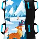 Sunlite Sports 45” Foldable Snow Sled for Kids & Adults – Durable Reinforced Bottom, Sturdy Fabric Stitching & EasyCarry Design for Winter Family Fun