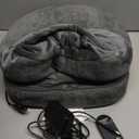 Snailax Foot Massager with Heat, Heated Foot Warmer Under Desk, Vibration Feet Massager Machine with 3 Vibrating Modes & 2 Heating Levels, Remote Control, Foot Heater (Grey)