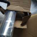24"x24" Stainless Steel Quarter Fender 2PCS with Bracket fit for Semi Truck