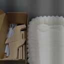 Zakkart SnugCloud Cat Window Perch with 4-Sided Bolster - Orthopedic Cat Hammock for Window Sill - Solid Hardwood & Metal Frame - Window Seat for Pets (Natural Color Wood w/White Bed, Medium) (Medium (22"x15"))