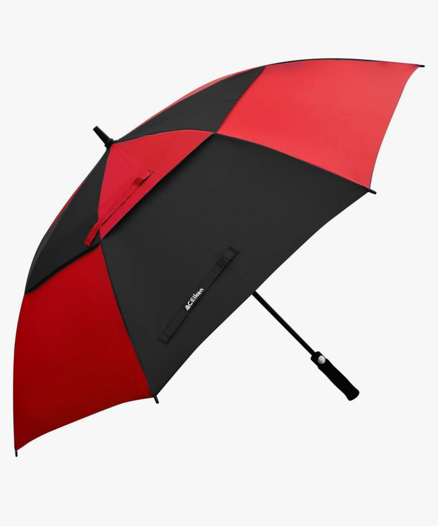 Golf Umbrella Large 58/62/68 Inch Automatic Open Golf Umbrella Extra Large Oversize Double Canopy Vented Umbrella Windproof Waterproof for Men and Women