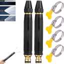 2PCS High pressure hose nozzle, Car Wash Water Gun, Adjustable Spray Patterns,Garden Hose Sprayer for Car Washing and Outdoor Cleaning, Sturdy Watering and Pressure Cleaning Accessory