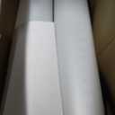CALPALMY 2-Pack Expandable Poster Tube with Strap - White Storage Tubes 24.75" to 40" with Caps and Labels - Use for Blueprint Document Poster Carrying Case and Holder