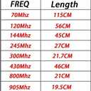70-1000MHz Wide Band Telescopic Antenna SMA-Male Mobile Radio Antenna for TYT MD-UV380 MD-380 TH-UV3R TH-UV8000E YAESU VX-6R Kenwood 2-Way Radio HT Scanner