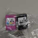 67XL 67 XL 6055e 2755e 2800e 2855e 6000 Ink Cartridges Black/Color Combo Pack Compatible for HP Printer DeskJet 6055e 2700 4155e 4255e 4100 2700e 2734e 2800 2852e Envy 6055e 6455e 6400 Series (2-Pack)