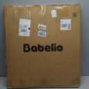 BABELIO New Version Baby Gate with Cat Door Adjustable,29-40" Metal Pet Door for Stairs & Doorways,Pressure Mounted,No Tools Needed,White