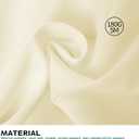 Surmente Ivory Tablecloth 90 x 132-inch Rectangular Polyester Table Cloth for Weddings, Banquets, or Restaurants