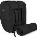 Padded Car Seat Travel Bag Compatible with Doona, Infant Car Seat Travel Bag, Foldable Car Seat Stroller Gate Check Bag for Airplane (Midnight Black)