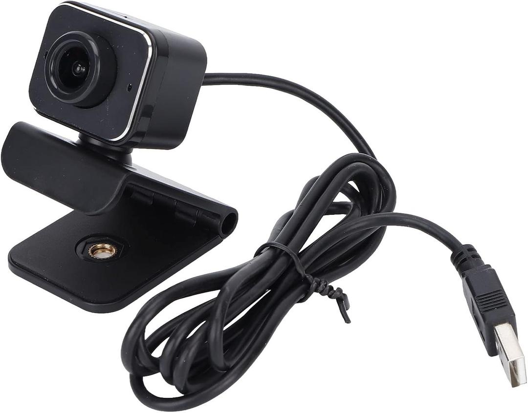 1080P HD Computer Camera with Auto Focusing, Rotatable, and Built in Sensitive Microphone for Online Teaching, Video Calls, and More