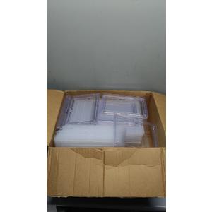 Storage Bins with Lids, 9 Pack Plastic Storage Containers with Magnetic Door, 19 Qt Stackable Clear Storage Box for Home, Office Organizing