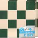 Art3d 10-Pack Heavy-Duty Peel and Stick Backsplash, 12x12 Inch Self-Adhesive Wall Tile Stick on Kitchen Countertop, Dark-Green & Warm White