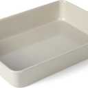 Martha Stewart Gallen 13 x 9 Inch Rectangular Nonstick Carbon Steel Cake and Baking Pan  Cool Grey, Durable Bakeware for Even Cooking and Easy Release