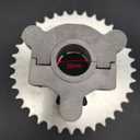Rubber Hub Adapter & 36T 3, 6, 9 Hole Sprocket Assembly for 2 Stroke 80cc Motorized Bicycle