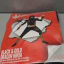 Morph Deluxe Boys Ninja Costume With Ninjas Toy Swords Accessory, Kids Ninja Costumes, Boy Halloween Costume (7-9 Years, Gold)