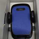 YRU [True Upgrade for Safety] Car Phone Holder Mount [Patent & Military-Grade] Dashboard Cell Phone Holder for Car Vent Windshield Phone Stand for iPhone 17 16 15 14 13 Pro Max Truck Samsung, Blue