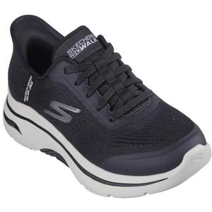 Skechers Women's Go Walk Arch Fit 2.0 Valencia Hands Free Slip-ins Sneaker (Black/White, 12)