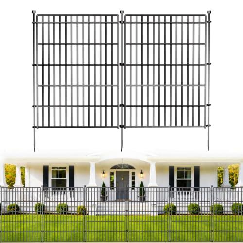 No Dig Garden Fence, Dog Fencing Outdoor for Yard, 10 Panels