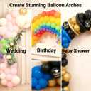 15 Pack Large Balloon Arch Clips,3.5 Inch Heavy Duty Clips 100pcs Clear 260 Long Balloons for Balloon Arch Kit Birthday Decoration Crafts Woodworking Photography Studios