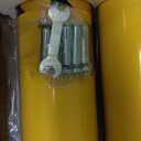 VEVOR Safety Bollard, 48 Inch Height Bollard Post, 5.5 Inch Diameter Steel Pipe Safety Bollard Post, Yellow Steel Bollard, Steel Safety Bollard with 8 Anchor Bolts, Perfect for Traffic-Sensitive Area