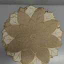 Christmas Placemats Set of 6 Christmas Decorations Indoor Round Placemats for Winter Holiday Party Kitchen Dinning Decorations