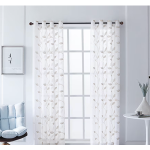 jinchan Taupe Linen Blend Curtains 72 inch Length 2 Panels for Bedroom Living Room, Light Filtering 50 inch Wide Farmhouse Drapes with Rod Pocket Back Tab(50W x 72L, Taupe), 50"W x 84"L
