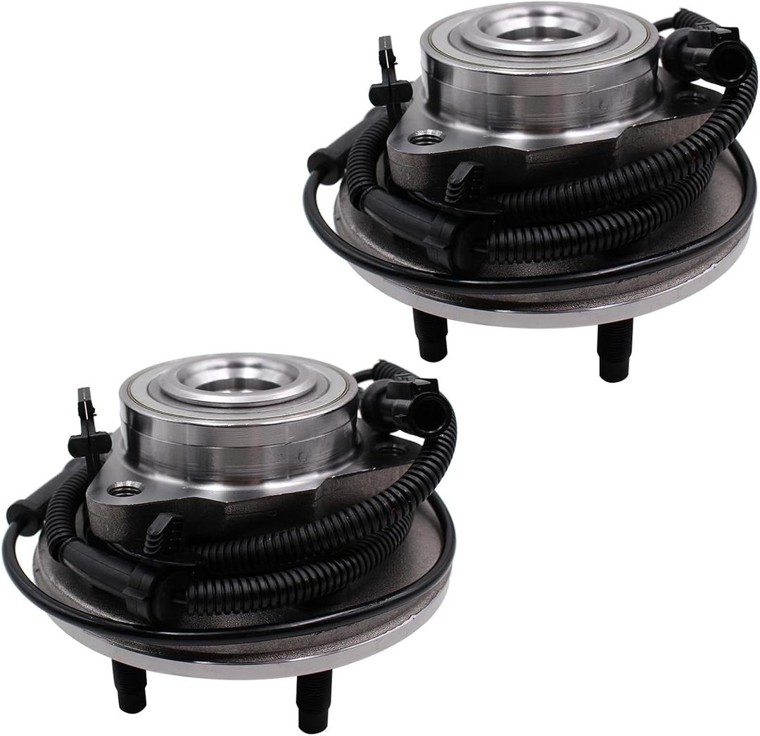 MACEL 515078 Set of 2 Front Wheel Hub Bearing Assembly Compatible with Ford Explorer 2006-2010, Ford Explorer Sport Trac 2007-2010, Mercury Mountaineer, 5 Lugs W/ABS