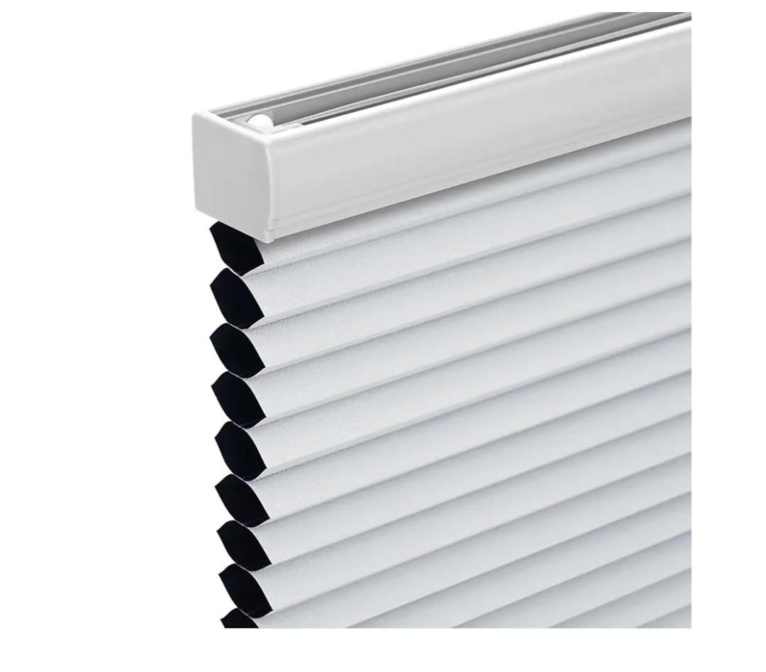 Changshade Cordless Cellular Shades, Blackout Honeycomb Shades for Windows, Pull Down Pleated Blinds, Easy to Install for Indoor Windows and French Doors,40" W x 72" H, White