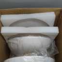 kudos Flush Mount Light Fixture, 16-inch LED Ceiling Light Fixture, White and Gold Finish, 24W 2400lm Light Fixtures for Living Room, Kitchen, Bedroom, Hallway, 5CCT, KDCL02-WT