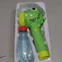 Bubble Machine Wand for Kids Toddlers Age 1 2 3 4 5 6 7 8 Years Old Birthday Party Easter Day Gifts with Music&Light Automatic Cute Baby Outdoor Outside Toy Game for Little Girl Boy Include Solution (Green)