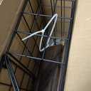 Mail Holder Magazine Basket 2Pack Black Wall Mount File Organizer Wood Rack